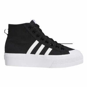 Adidas Nizza Platform High-top in Black and White Sz 6 NWT